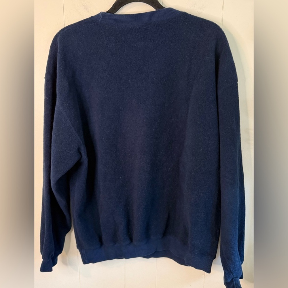 The Disney Store Vintage Navy Crewneck Sweater with Mickey and Friends, Size M - Picture 4 of 6